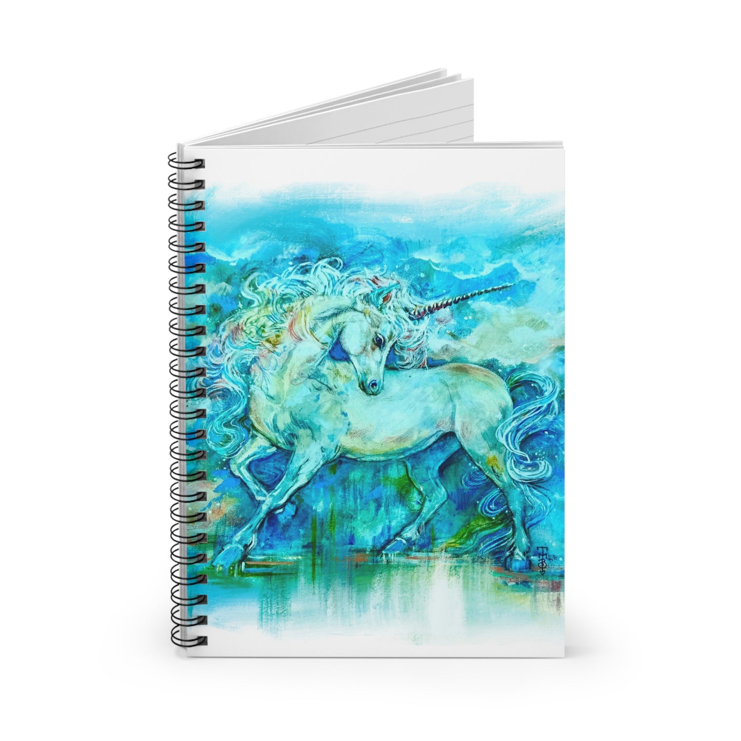 "Renaissance Unicorn" Spiral Notebook - Ruled Line