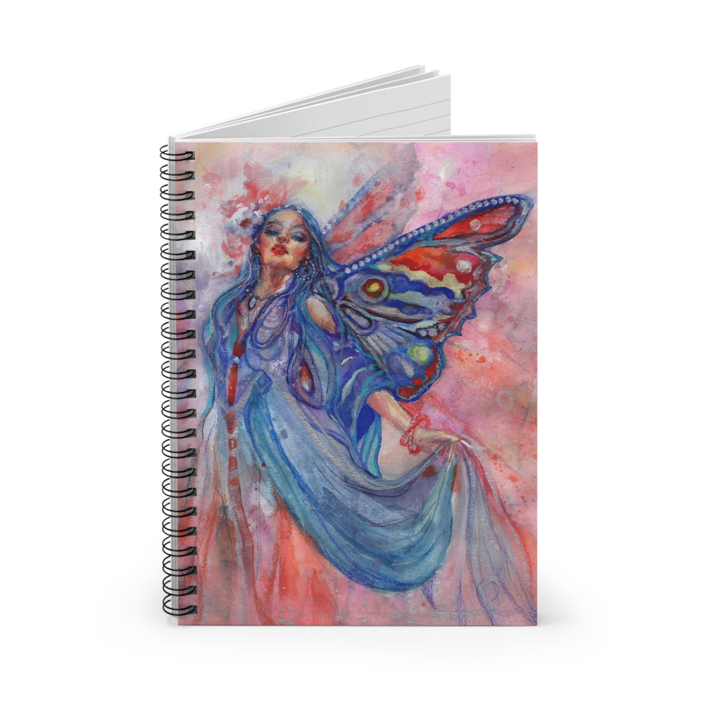 "The Winged Dancer" Spiral Notebook - Ruled Line