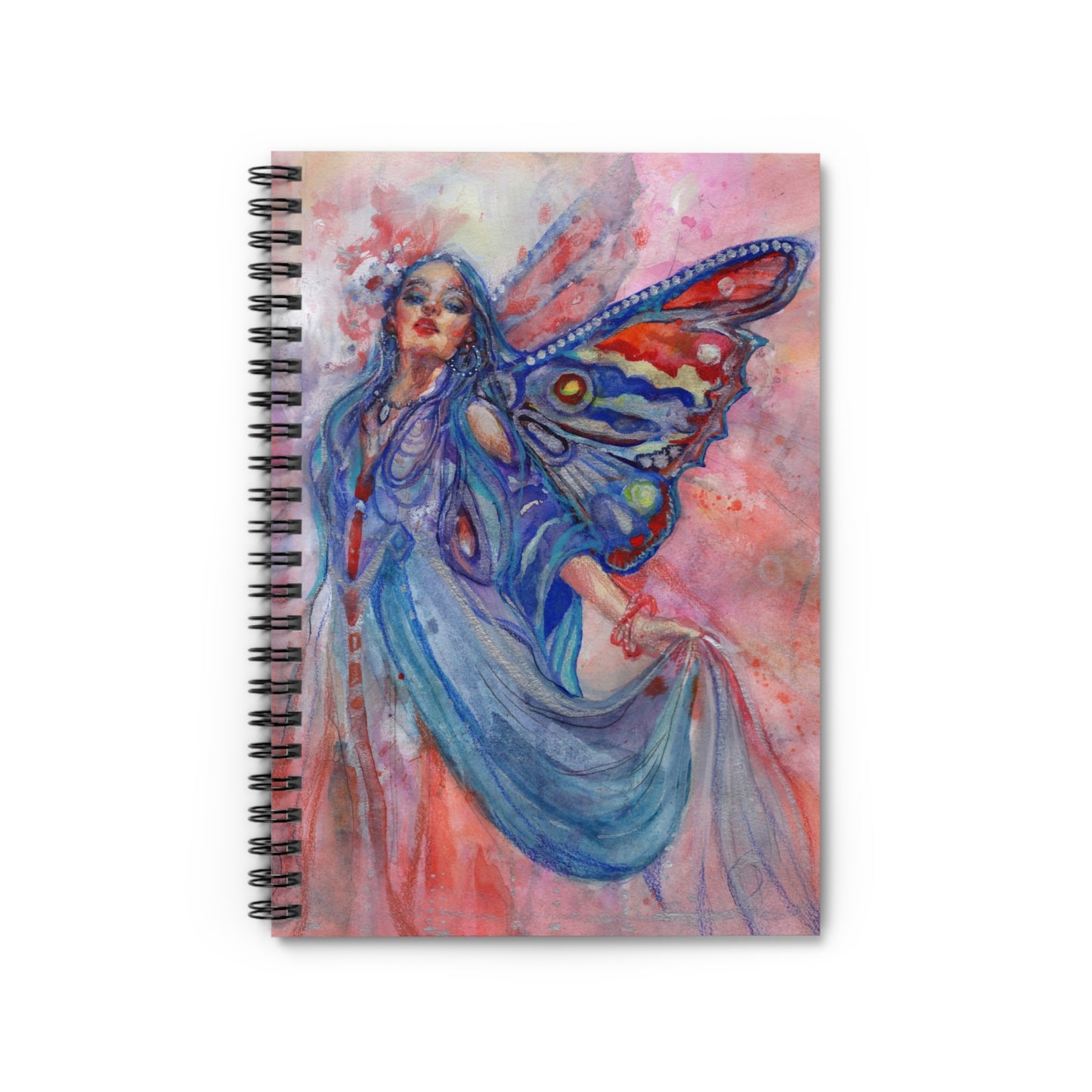 "The Winged Dancer" Spiral Notebook - Ruled Line