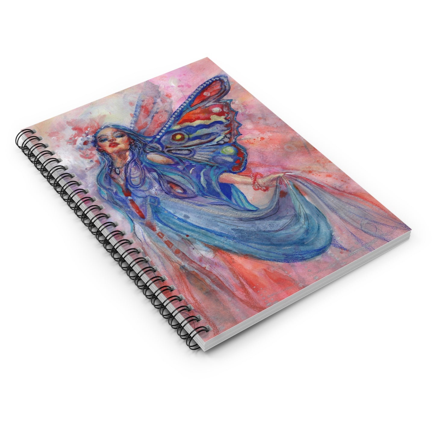 "The Winged Dancer" Spiral Notebook - Ruled Line